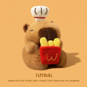 Plush Chef Capybara AirPods Case