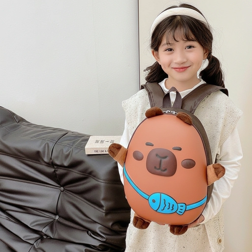 Cute Capybara Toddler Bag Kids Backpack