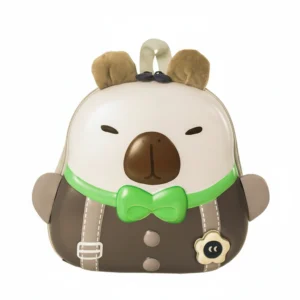 Hard Shell Capybara Backpack for Kids PVC Toddler Bag