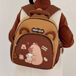 Cute Capybara Backpack for Toddlers School Bag