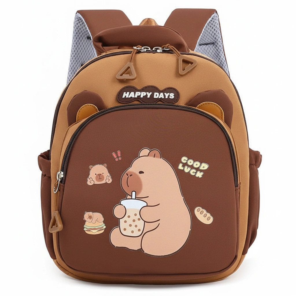Cute Capybara Backpack for Toddlers School Bag