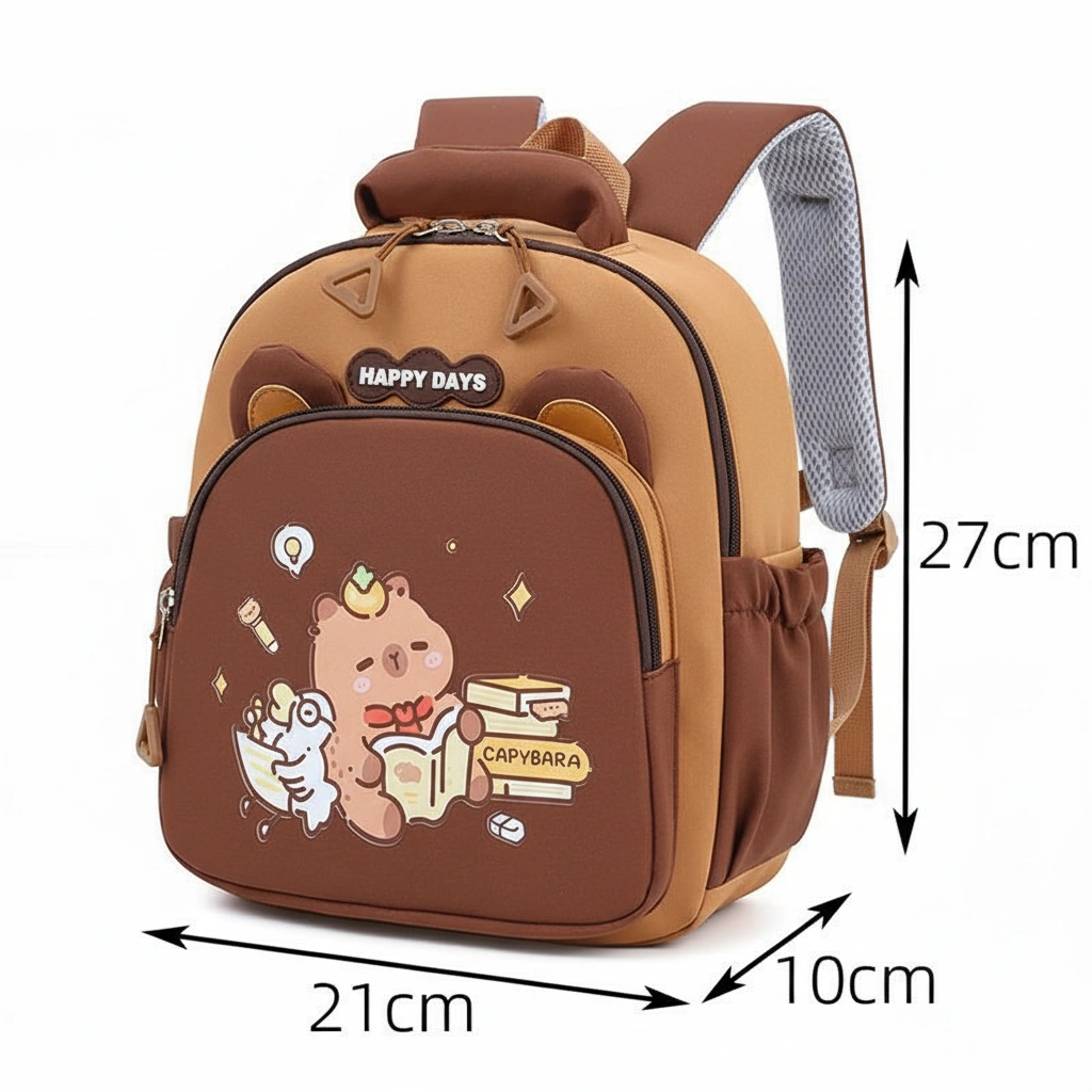 Cute Capybara Backpack for Toddlers School Bag