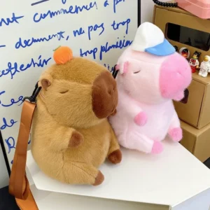 Capybara Plush Backpack - Mini Stuffed Animal Bag