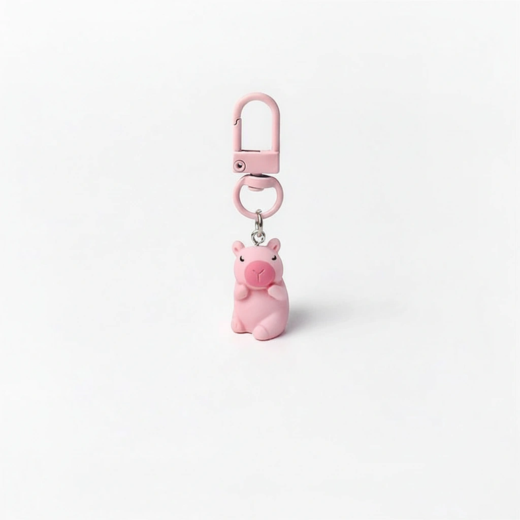 resin capybara bag charms