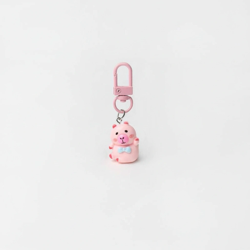 pink capybara keychain pink capybara charms