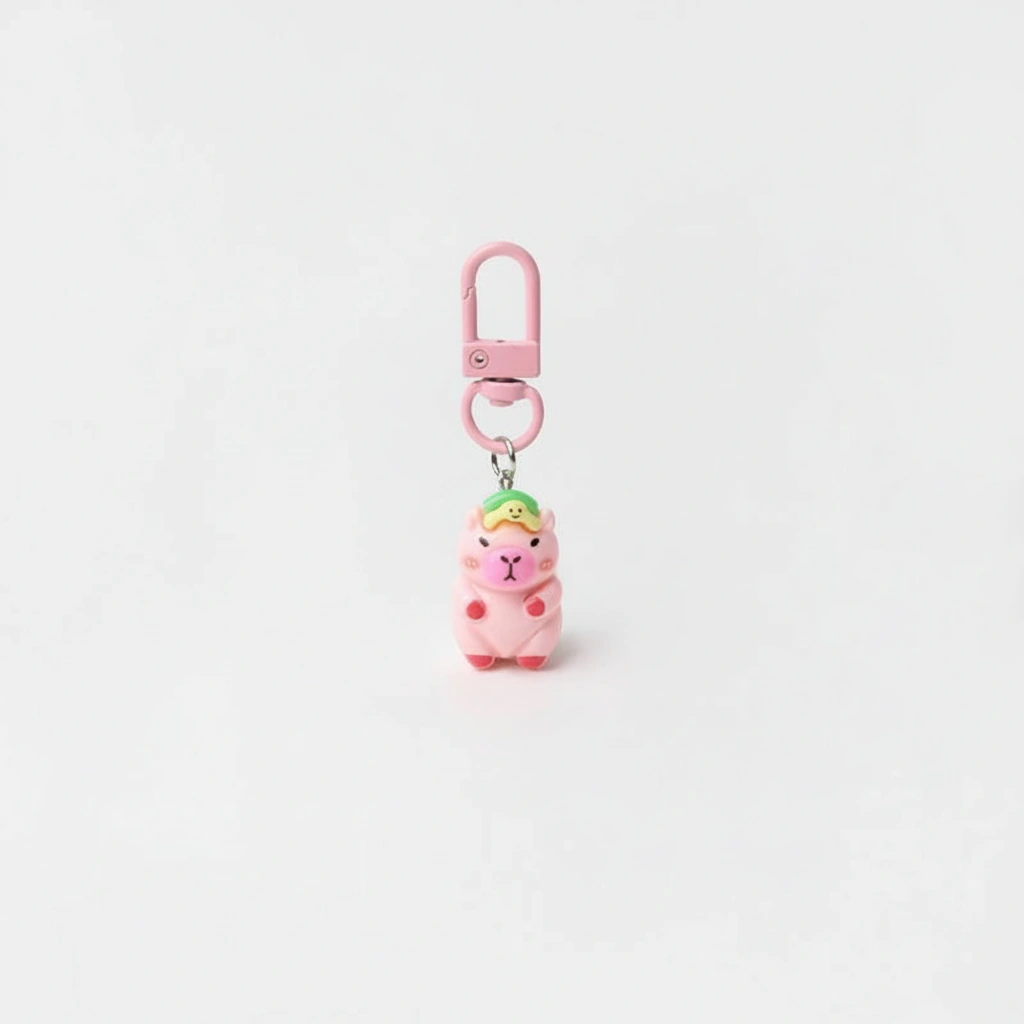 pink capybara charms