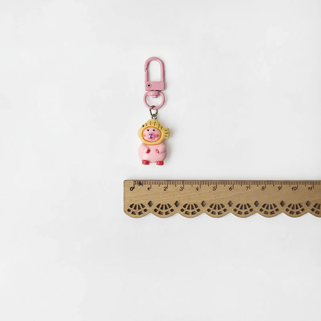 Pink Capybara Bag Charm Set - Kawaii Pastel Animal Keychains with Matching Clasps - Image 11