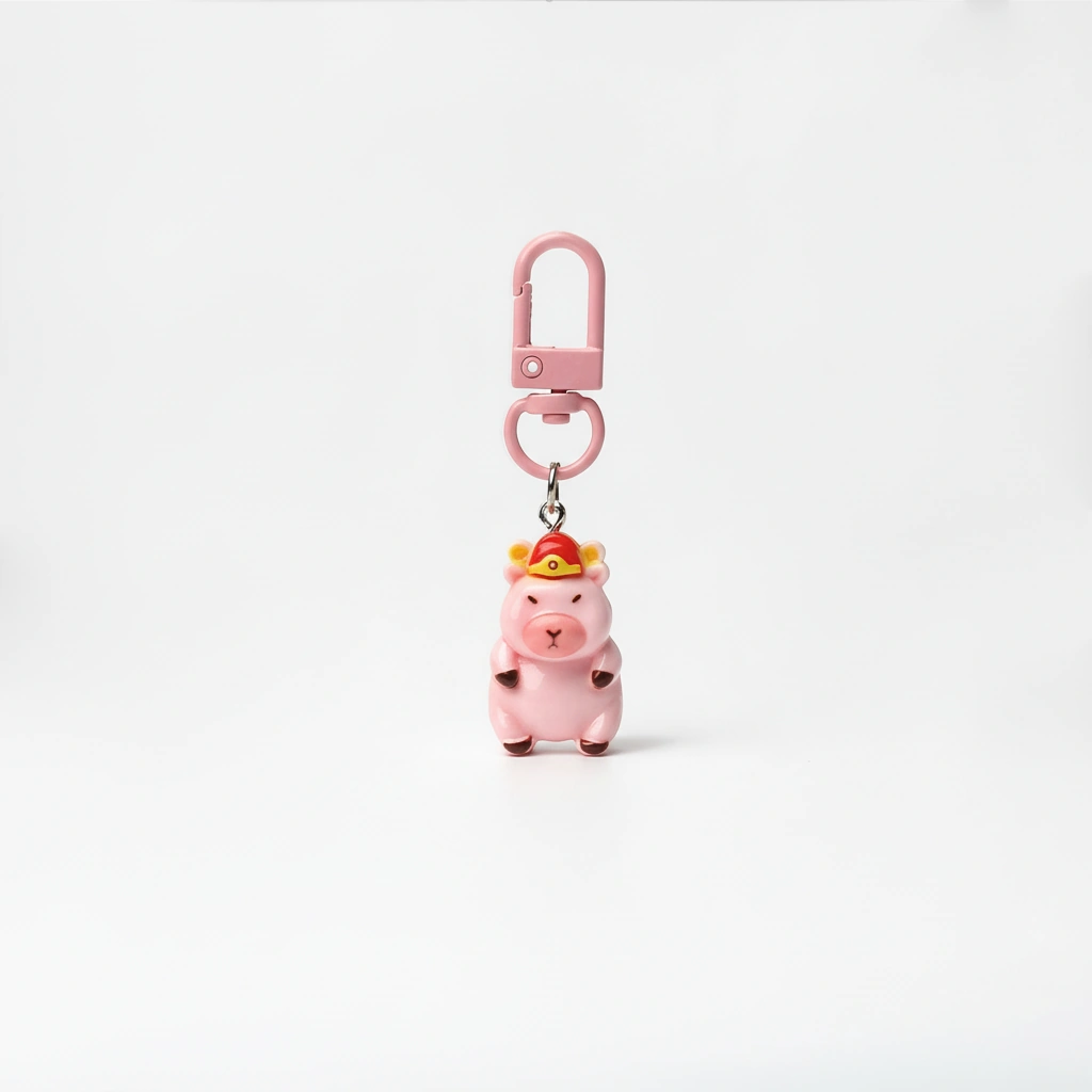 pink capybara charms