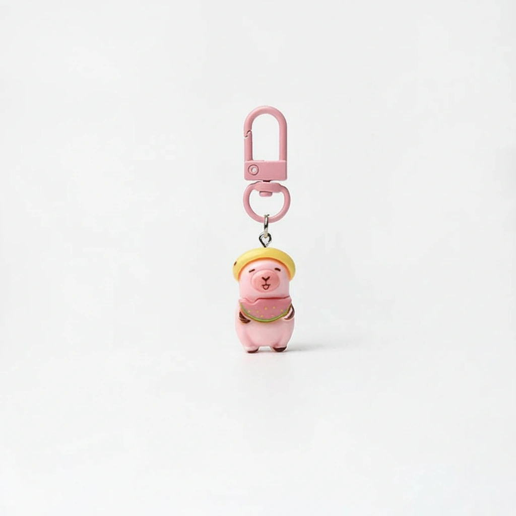 pink capybara charms