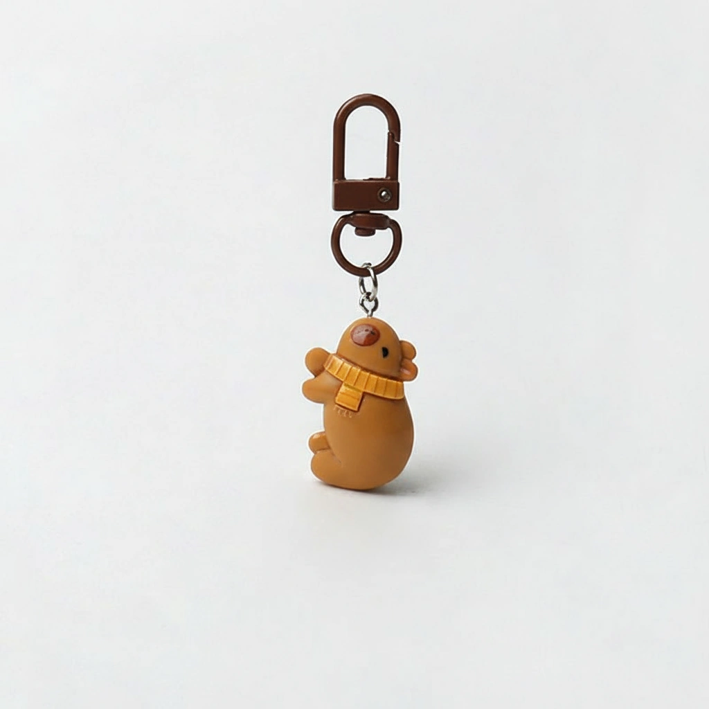 Cute capybara charm with scarf