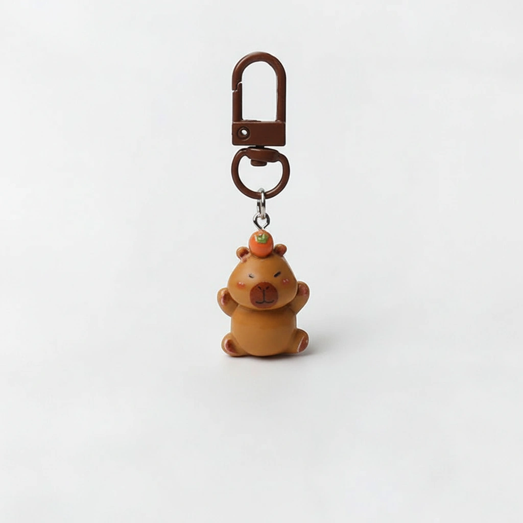 Cute capybara charm with clip