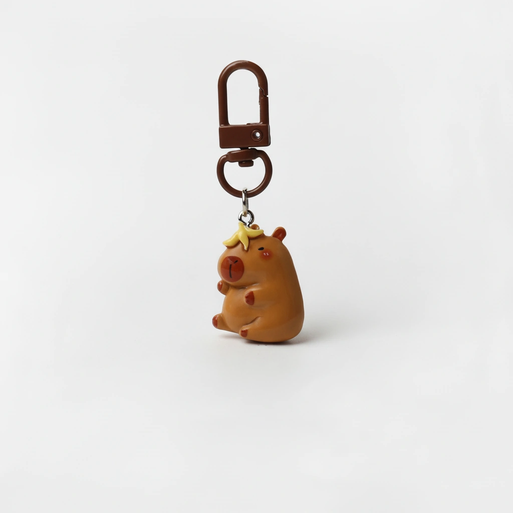 Cute capybara bag charm accessory
