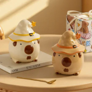 Magic Wizard Capybara Cup with 3D Hat Lid