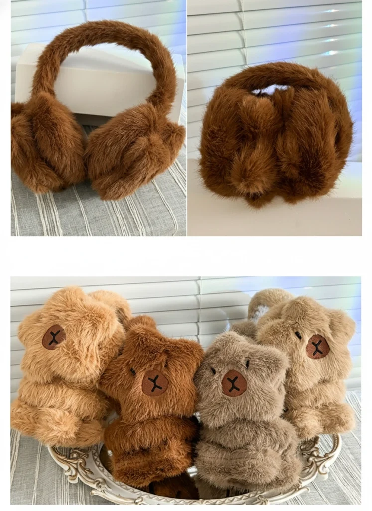 Capybara Plush Earmuffs Ear Warmers
