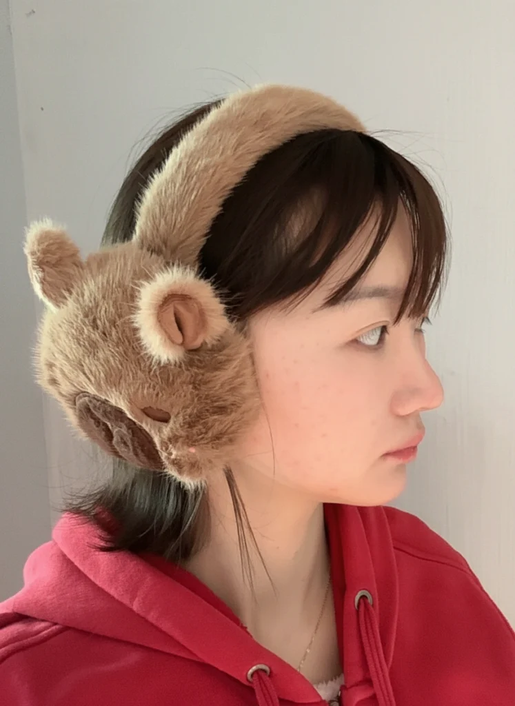 Capybara Fuzzy Earmuffs