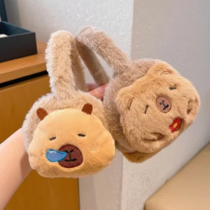 Capybara Mood Plush Earmuffs