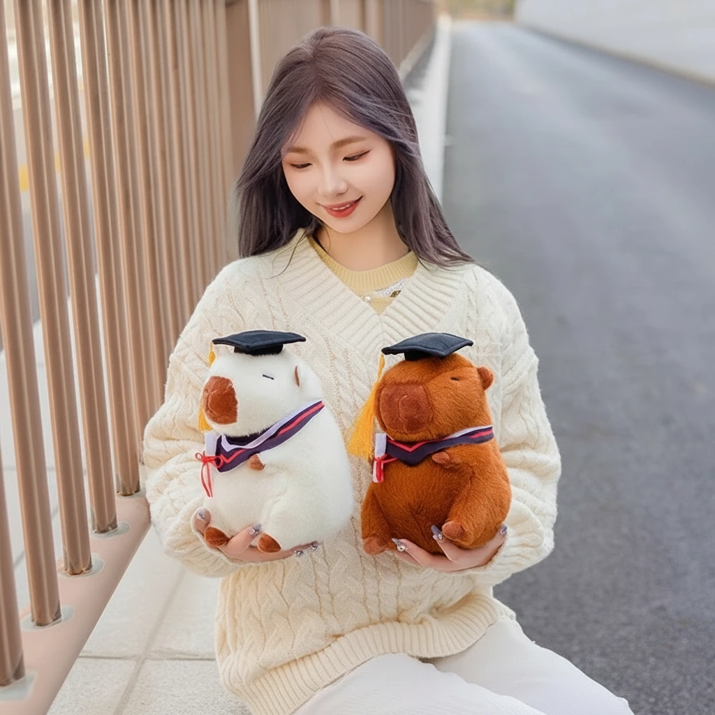 capybara graduation plush