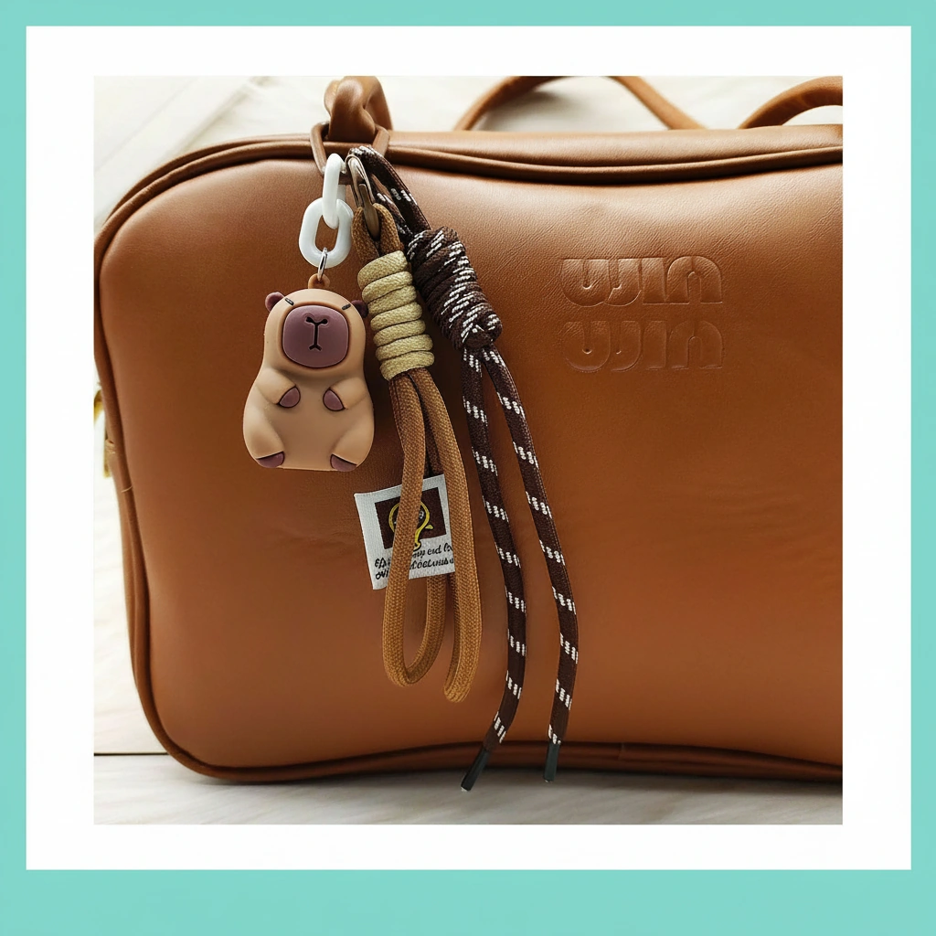 capybara keychain
capybara bag charm