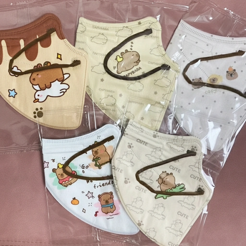 3D Capybara Face Masks