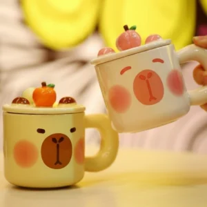 ceramic capybara shaped mug