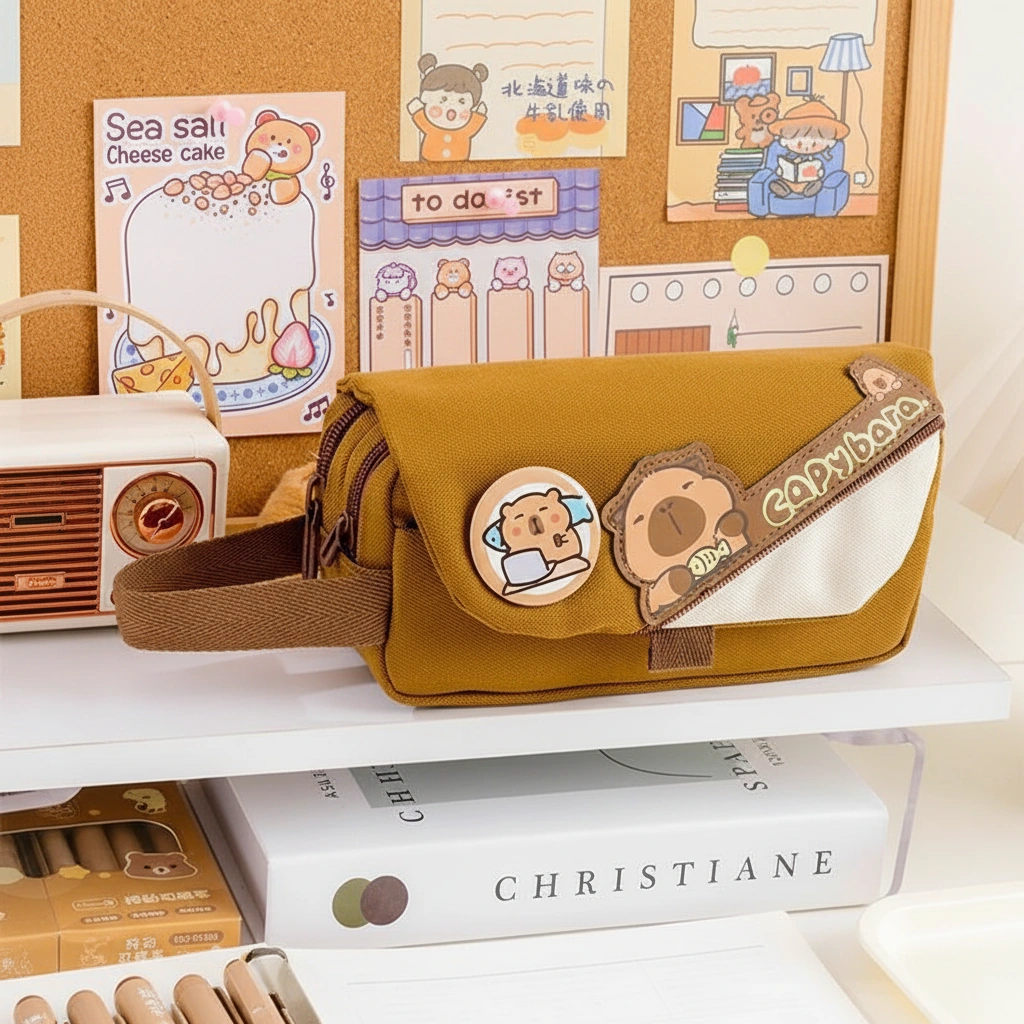 Capybara Messenger Pencil Case