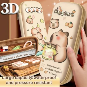 PU Leather Capybara Pencil Case