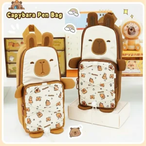 3D Standing Capybara Pencil Case