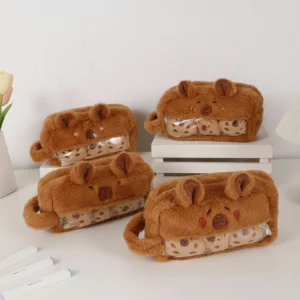 Capybara Plush Cookie Pencil Case