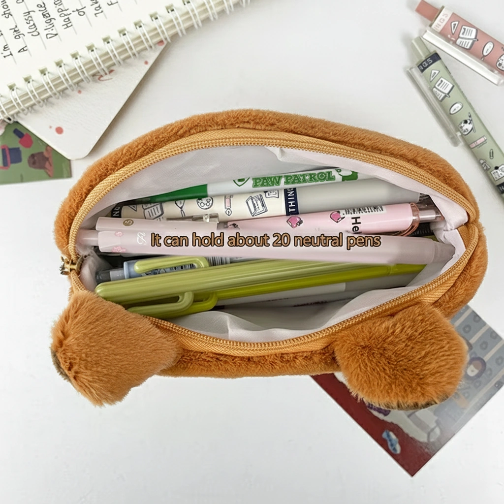 Capybara Plush Pencil Case