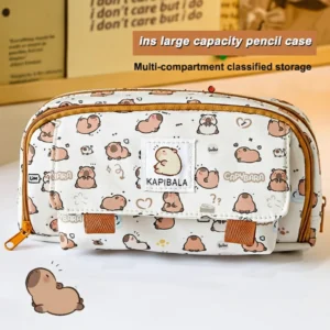 Capybara Pattern Pencil Case