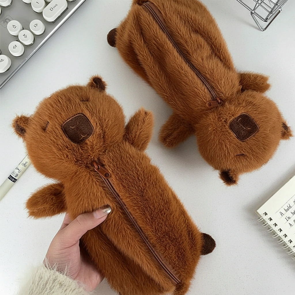Capybara Shape Pencil Case