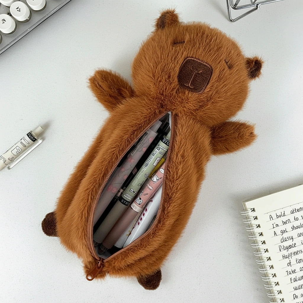 Capybara Shape Pencil Case