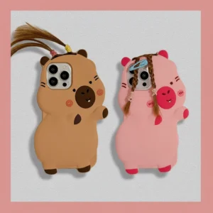 Capybara Phone Case with DIY Hair