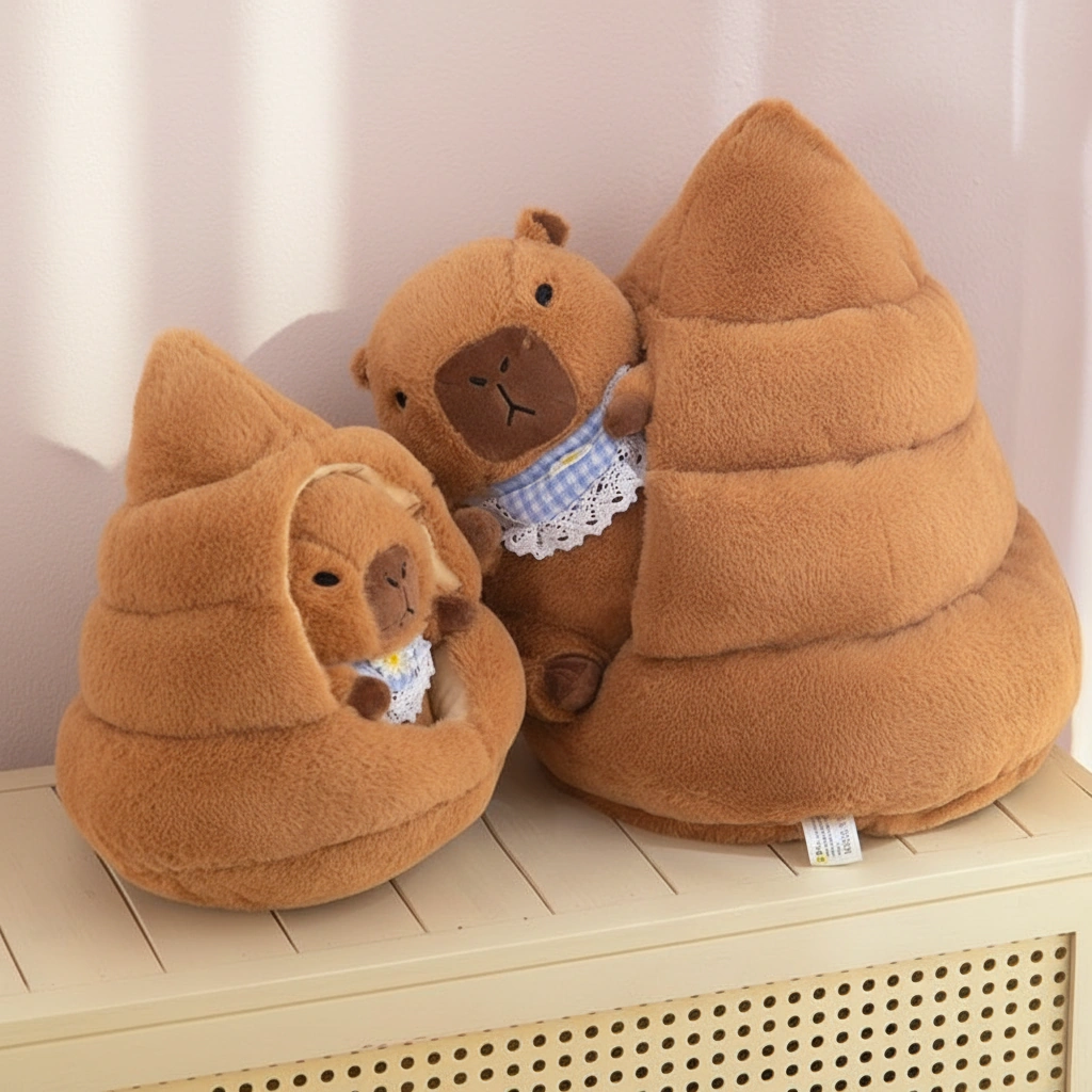 Capybara Plush with Poop Nest House