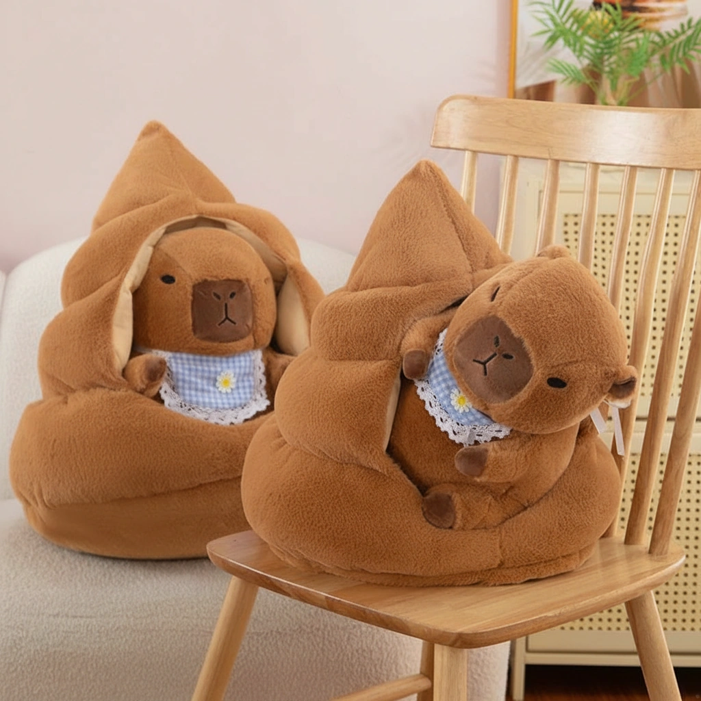 Capybara Plush with Poop Nest House
