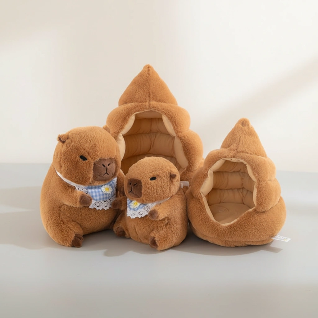 Capybara Plush with Poop Nest House