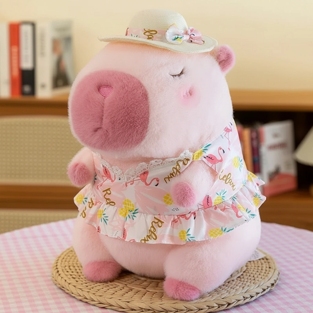 vacation capybara plush