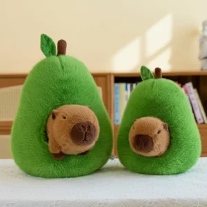 Avocado Capybara Plush Toy