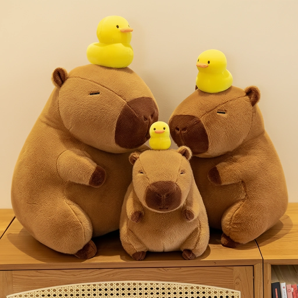 duck capybara plush
