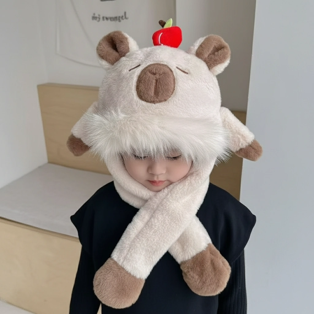 capybara plush hat
