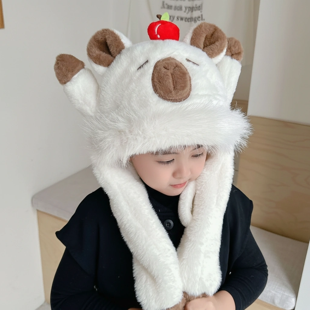 kids capybara plush hat