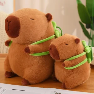 Capybara Plush with Turtle Backpack