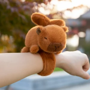 brown capybara plush bracelet​, capybara wristband