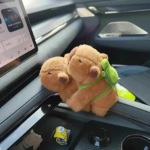 Capybara Plush Bracelet with Turtle Backpack