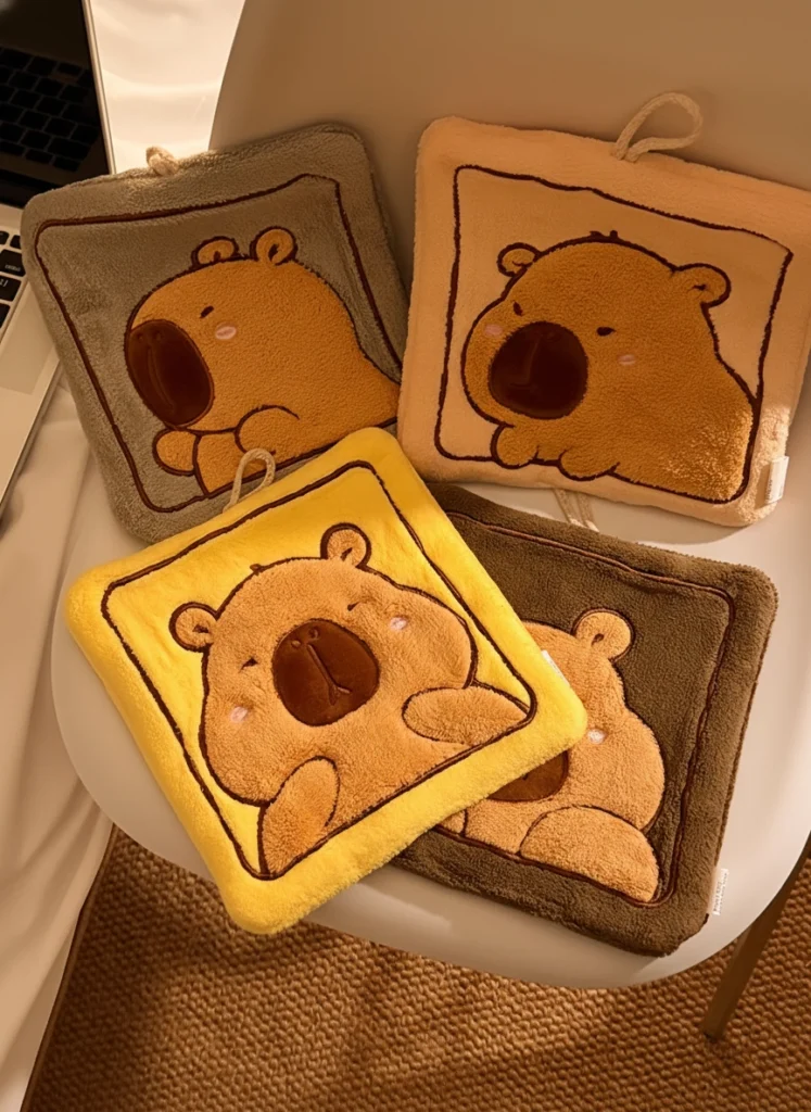 Square Capybara Hand Towel