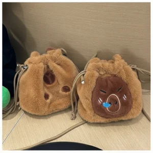 Soft Capybara Plush Bag Crossbody Purse