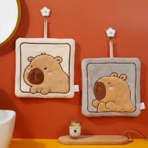 Square Capybara Hand Towel