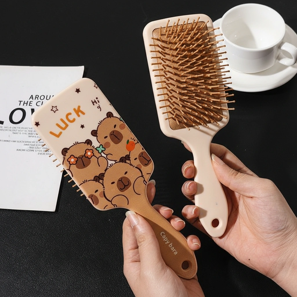 Capybara Air Cushion Paddle Hair Brush