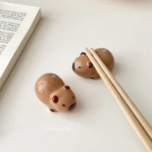 Cute Capybara Ceramic Chopstick Rests