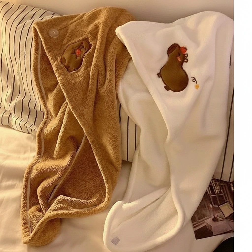 Capybara Hair Drying Wrap